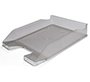 Bandeja sobremesa plastico q-connect gris oscuro transparente 240x70x340 mm