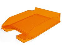 Bandeja sobremesa plastico q-connect naranja transparente 240x70x340 mm