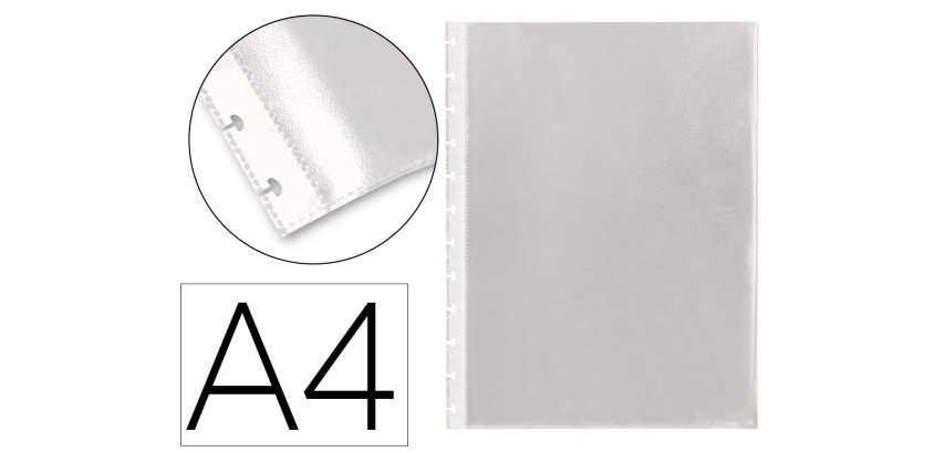 Recambio funda liderpapel intercambiables din a4 bolsa de 10 unidades