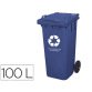 Contenedor selectivo q-connect 100L azul con ruedas