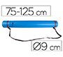 Portaplanos plastico liderpapel diametro 9 cm extensible hasta 125 cm azul