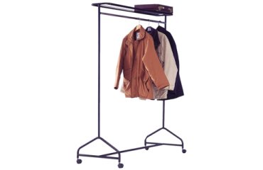 Vestidor portatil con repisa capacidad para 40 perchas