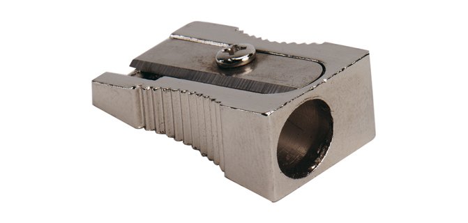 Sacapuntas q-connect metalico 1 uso cuña