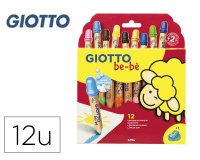 Lapices de colores giotto super bebe caja de 12 lapices colores surtidos + sacapuntas