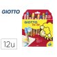 Lapices de colores giotto super bebe caja de 12 lapices colores surtidos + sacapuntas