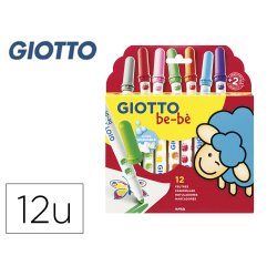 Rotulador giotto super bebe caja de 12 unidades colores surtidos