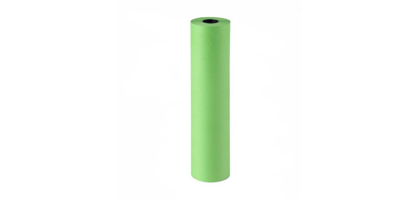 Papel de regalo kraft liso bobina ancho 62 cm peso 7 kg gramaje 60 g verde pistacho