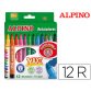 Rotulador alpino maxi caja de 12 unidades colores surtidos