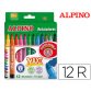 Rotulador alpino maxi caja de 12 colores surtidos