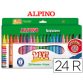 Rotulador alpino maxi caja de 24 colores surtidos