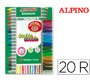 Rotulador alpino double double punta gruesa y punta fina caja de 20+4 unidades colores surtidos