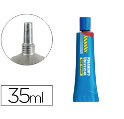 Pegamento imedio universal transparente banda azul 35 ml unidad