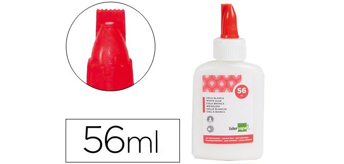 Pegamento cola blanca lavable liderpapel bote de 56 ml