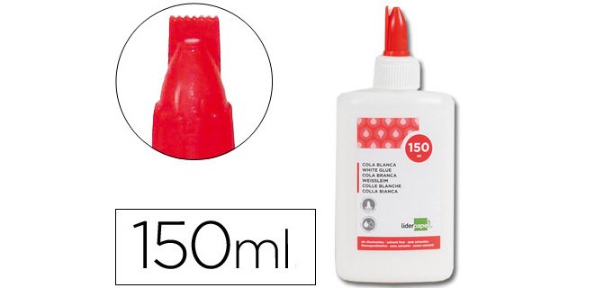 Pegamento cola blanca lavable liderpapel bote de 150 ml