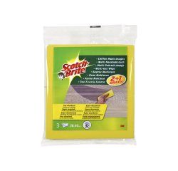 Bayeta multiuso 3m scotch brite amarilla pack 2 unidades + 1 gratis