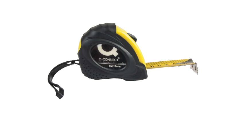 Flexometro q-connect con freno material antichoque 19 mm de ancho longitud 5 m