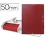 Carpeta proyectos liderpapel folio lomo 50mm carton gofrado roja