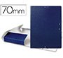 Carpeta proyectos liderpapel folio lomo 70mm carton gofrado azul