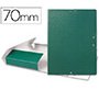 Carpeta proyectos liderpapel folio lomo 70mm carton gofrado verde