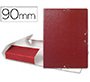 Carpeta proyectos liderpapel folio lomo 90mm carton gofrado roja