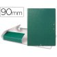 Carpeta proyectos liderpapel folio lomo 90mm carton gofrado verde