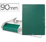 Carpeta proyectos liderpapel folio lomo 90mm carton gofrado verde