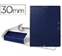 Carpeta proyectos liderpapel folio lomo 30mm carton gofrado azul