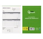 Talonario liderpapel orden de trabajo cuarto original y copia t255