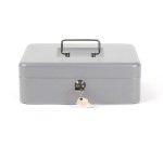 Caja caudales q-connect 10\" 250x180x90 mm plata con portamonedas