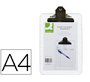 Portanotas q-connect plastico transparente din a4 4 mm