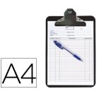 Portanotas q-connect polipropileno negro din a4 4 mm