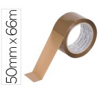 Cinta adhesiva polipropileno silencioso 50 micras havana q-connect 66 m x 50 mm