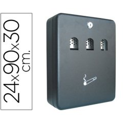 Cenicero buzon q-connect metalico 240x90x300 mm