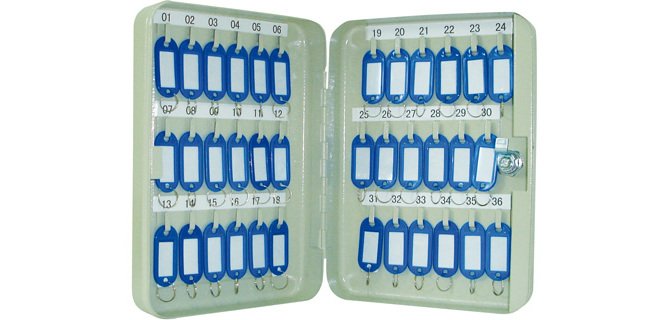 Armario metalico portallaves q-connect 250x180x60 mm para 36 llaves