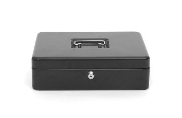 Caja caudales q-connect 12\" 300x240x90 mm negra con portamonedas