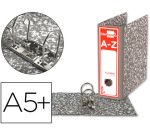 Archivador de palanca liderpapel classic red cartón entrecolado sin rado lomo 80mm gris compresor metálico