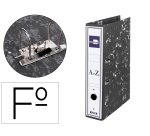 Archivador de palanca liderpapel folio classic black carton entrecolado con rado lomo 75mm negro compresor metal