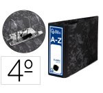 Archivador de palanca liderpapel classic blue carton entrecolado sin rado lomo 80mm negro compresor metálico