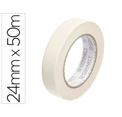 Cinta adhesiva q-connect para pintar 50 mt x 24 mm