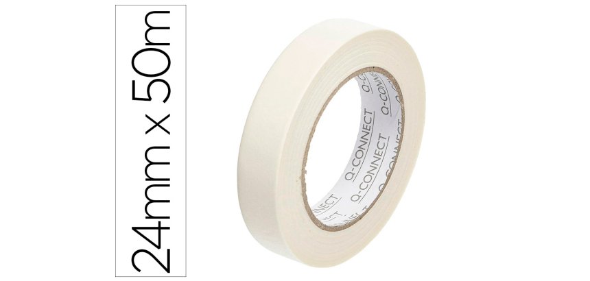 Cinta adhesiva q-connect para pintar 50 m x 24 mm
