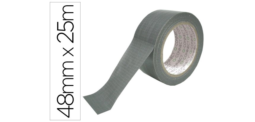 Cinta adhesiva americana súper fuerte 170 micras q-connect 25 m x 48 mm 