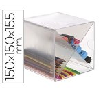 Archicubo archivo 2000 aspa organizador modular apilable plastico 150x150x150 mm incluye dos clips sujecion