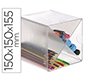 Archicubo archivo 2000 aspa organizador modular apilable plastico 150x150x150 mm incluye dos clips sujecion