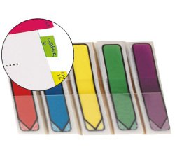 Banderitas separadoras flechas dispensador colores brillantespost-it index 684arr1 100 banderitas