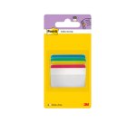 Banderitas separadoras rigidas dispensador 4 colores post-it index 686a-1 grandes 24 banderitas