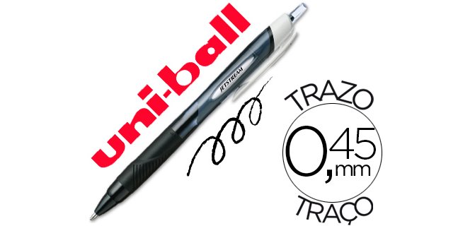 Boligrafo uni-ball jet stream sport sxn-150e tinta hibrida negro