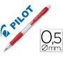 Portaminas pilot super grip rojo 0,5 mm sujecion de caucho