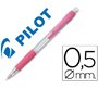 Portaminas pilot super grip rosa 0,5 mm sujecion de caucho