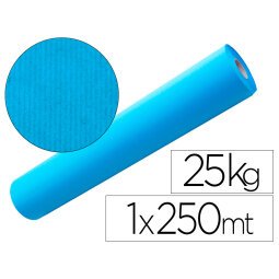 Papel kraft azul bobina 1,00 mt x 250 mt especial para embalaje