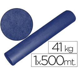 Papel kraft azul bobina 1,00 mt x 500 mt especial para embalaje